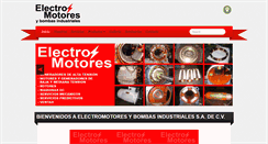 Desktop Screenshot of electromotoresybombas.com.mx